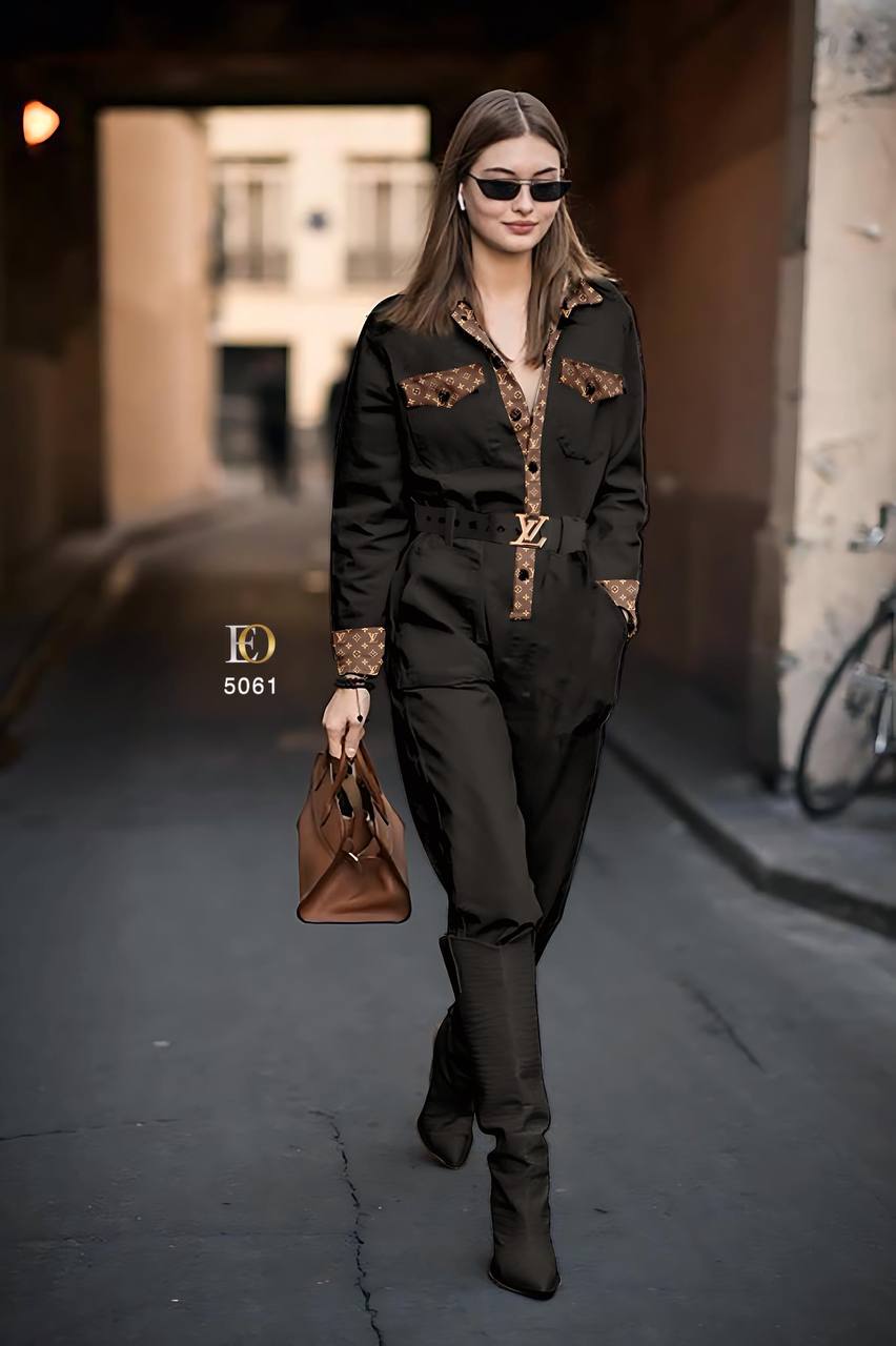 LV jumpsuit style outfit