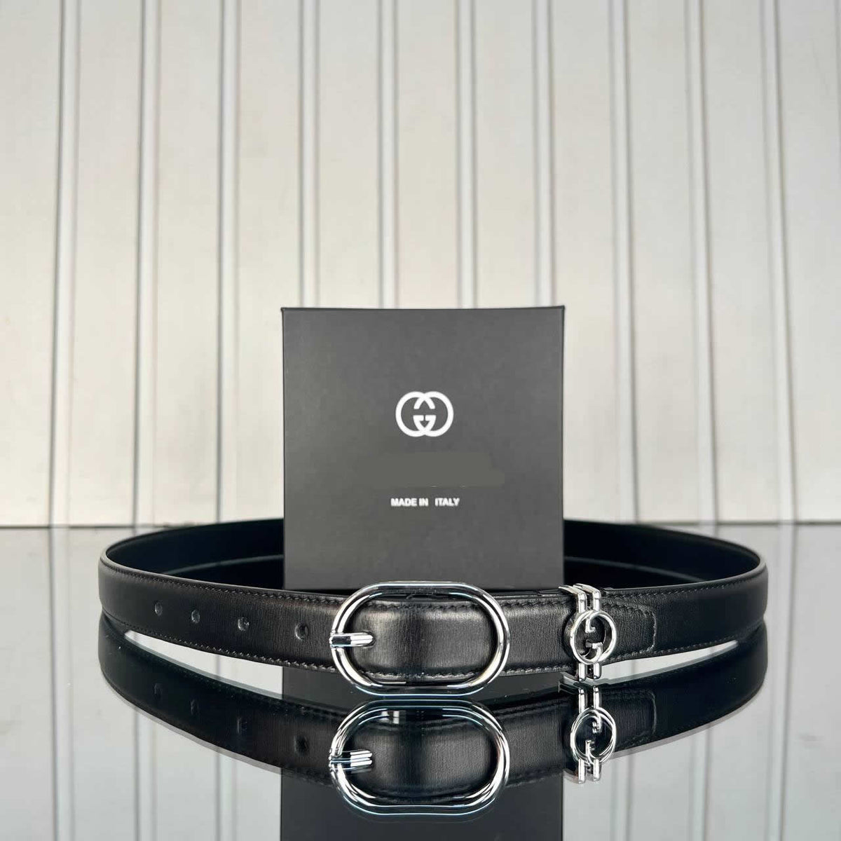 GG leather women's belts