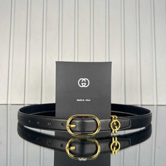 GG leather women's belts