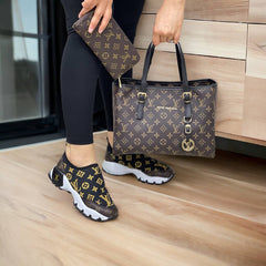 LV patterned shoe bag sets