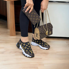 LV patterned shoe bag sets