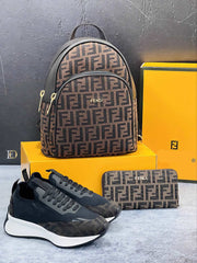 fnd flat shoes and bag set