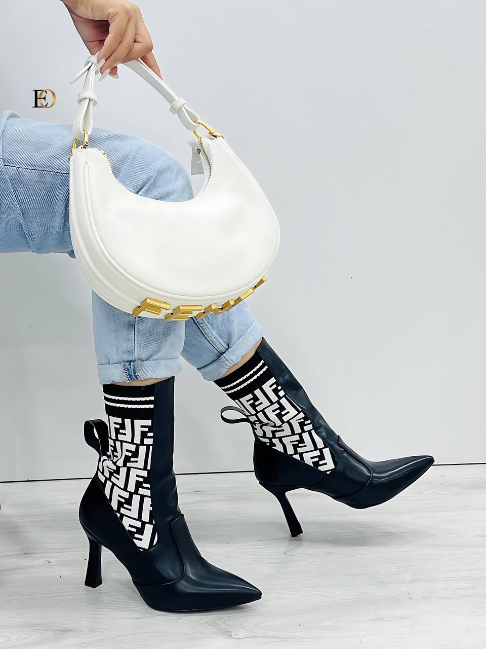 fnd heeled boots bag set