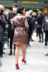 LV leather coat