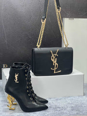 YSL new season black boots set