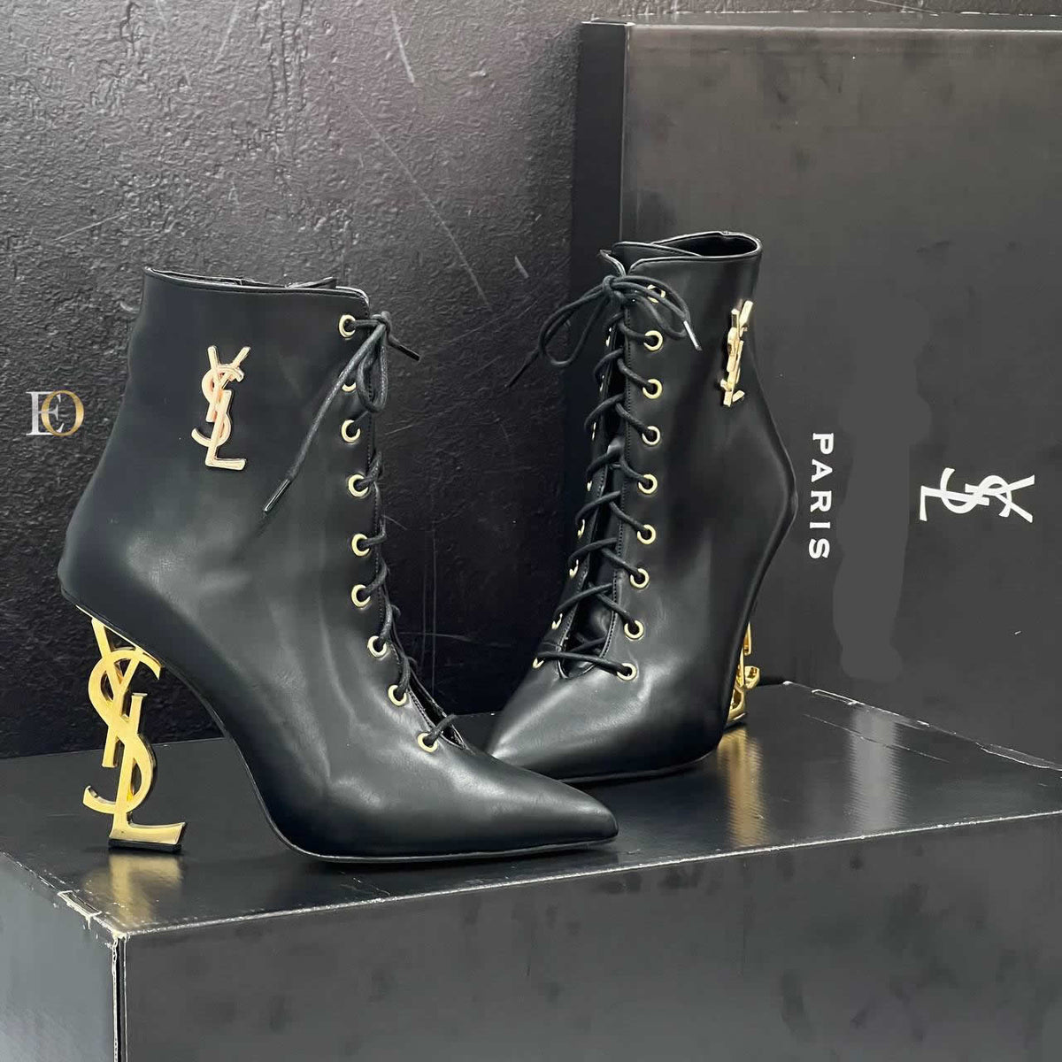 YSL new season black boots