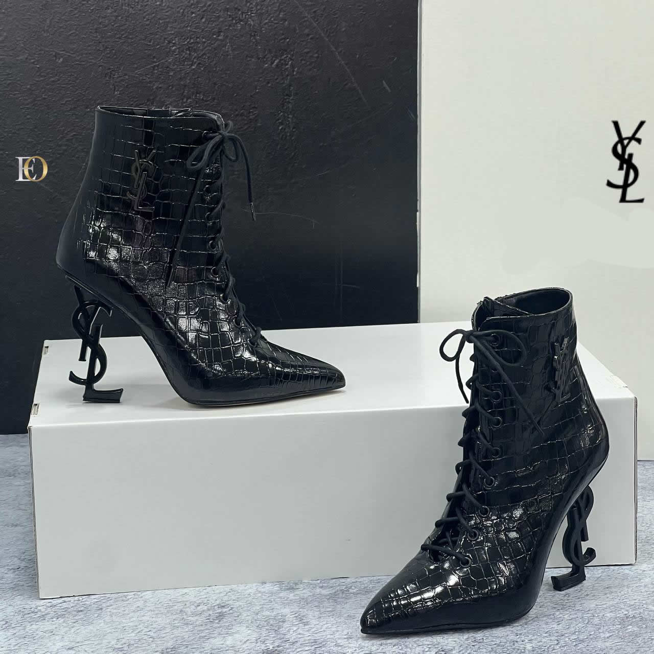 YSL new season black boots