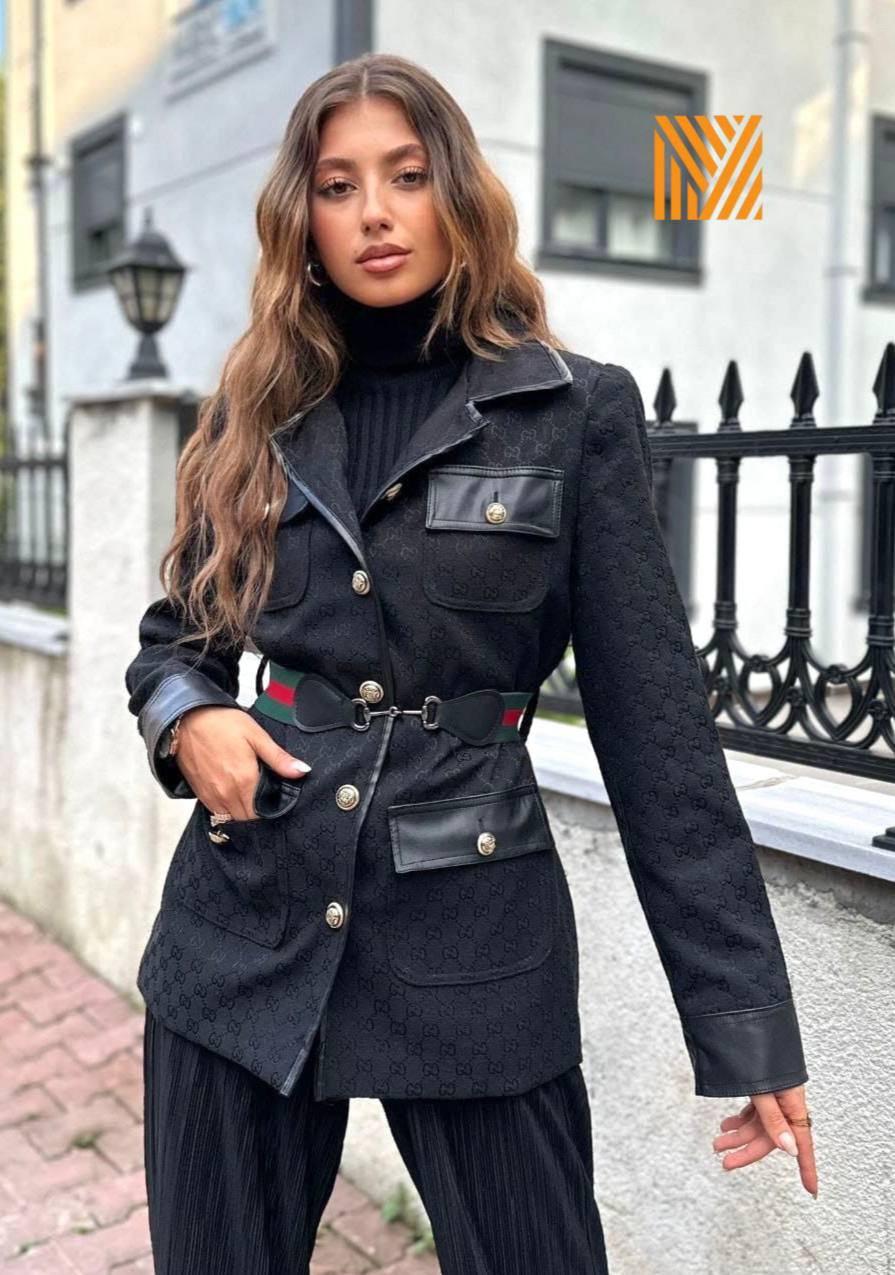 jacket with belt