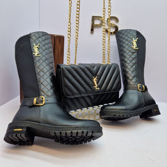 New season ysl long boots set