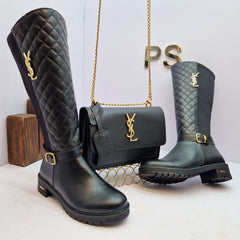 New season ysl long boots set