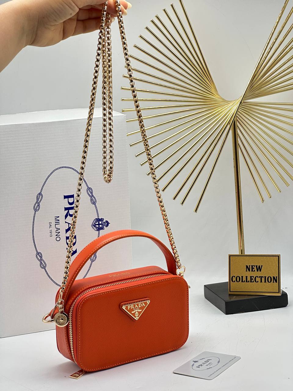 prad shoulder and hand bag