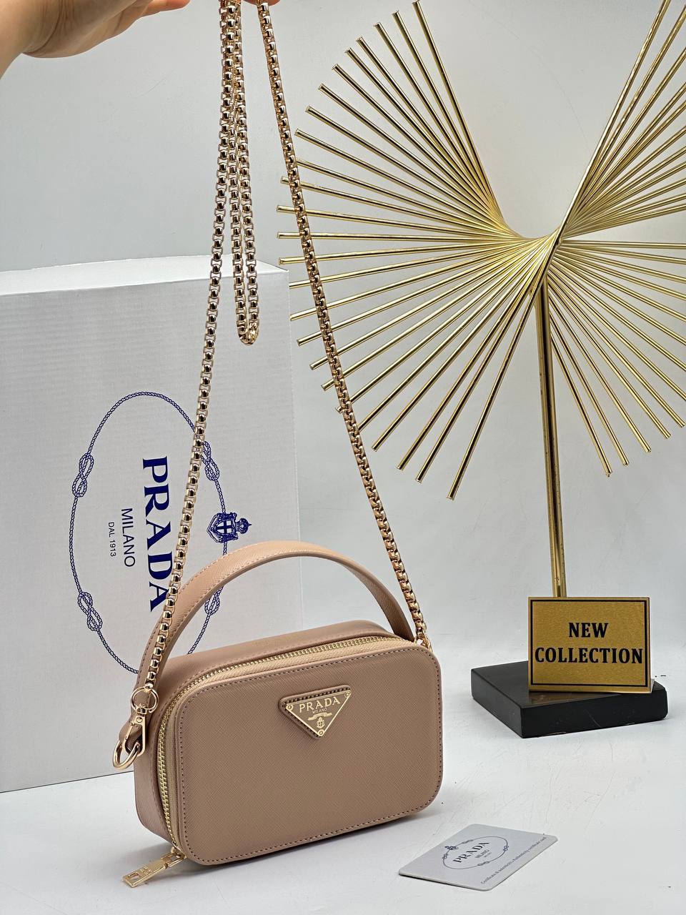 prad shoulder and hand bag