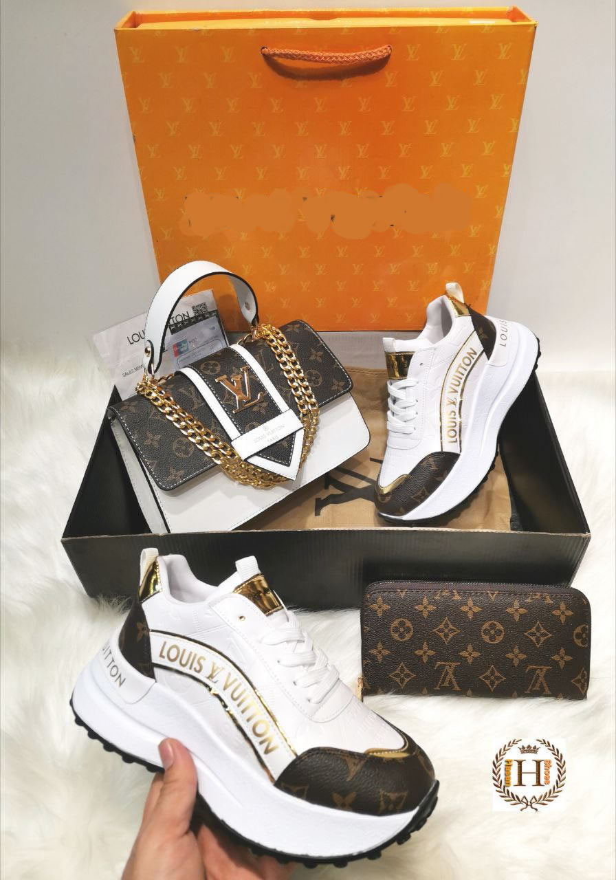 LV high heel shoes set