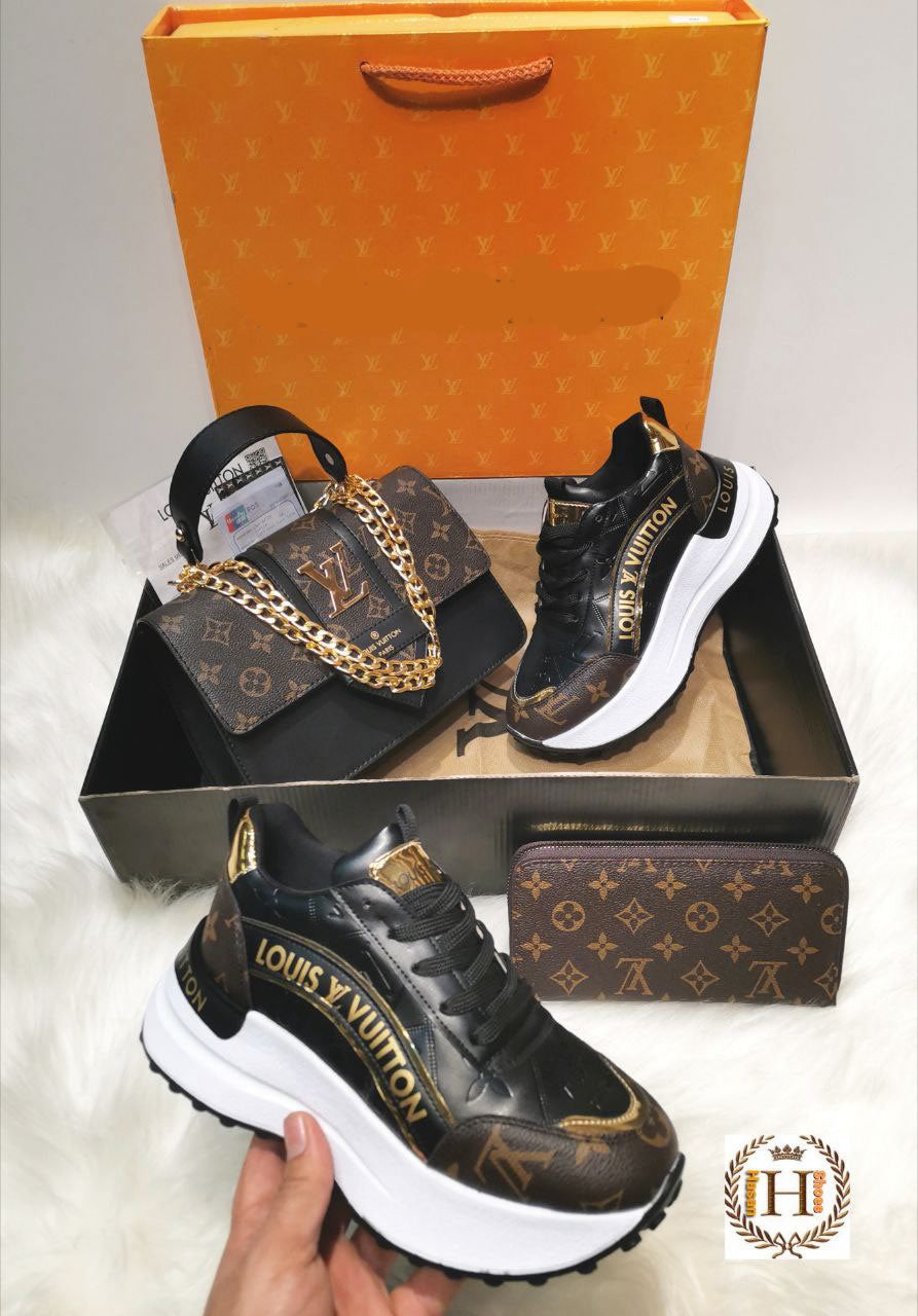 LV high heel shoes set