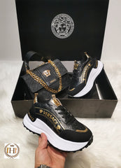 high sole shoe set