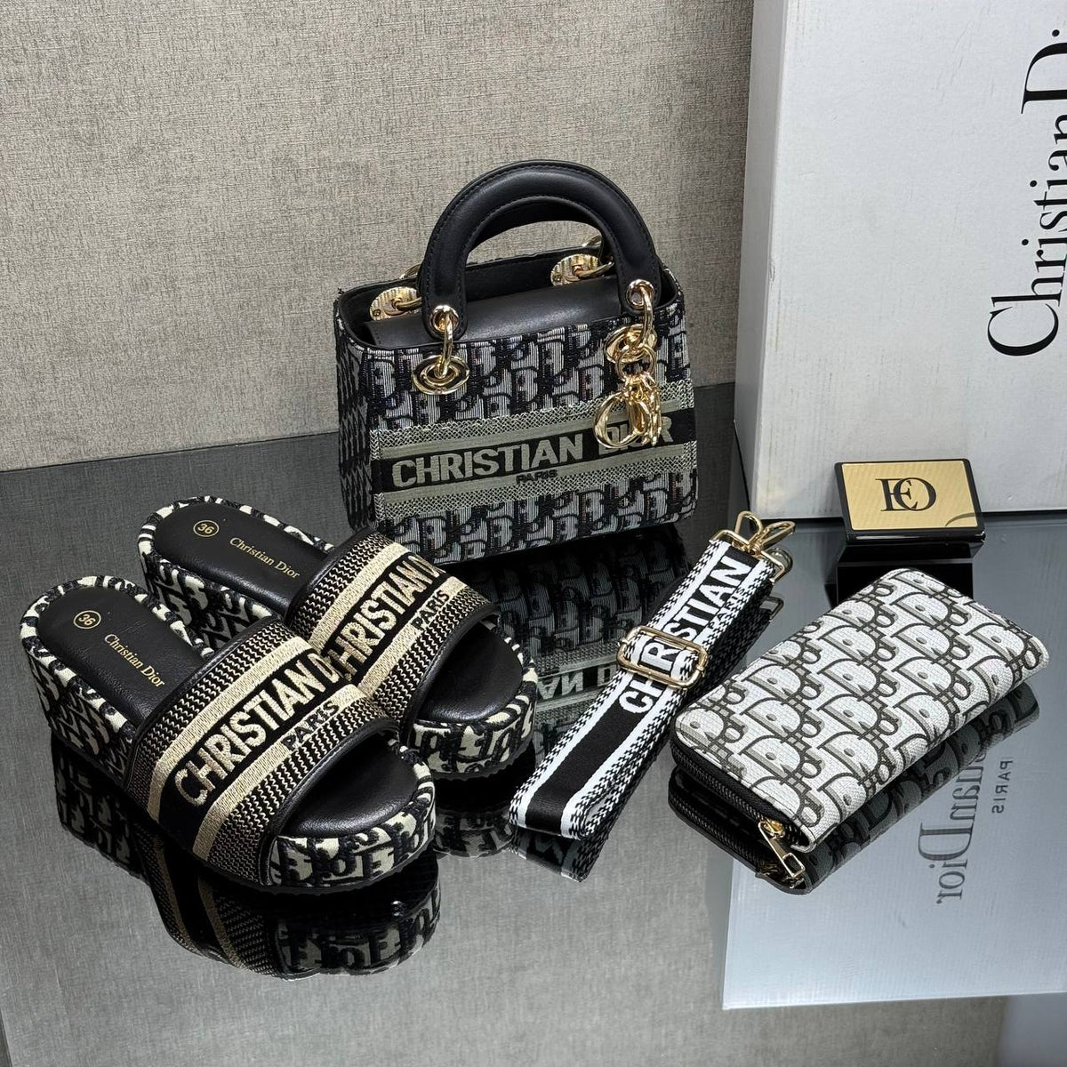 high sole cd slippers set