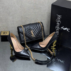 best ysl shoe heel bag sets
