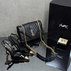 best ysl shoe heel bag sets