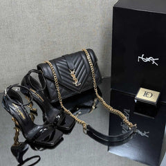 best ysl shoe heel bag sets