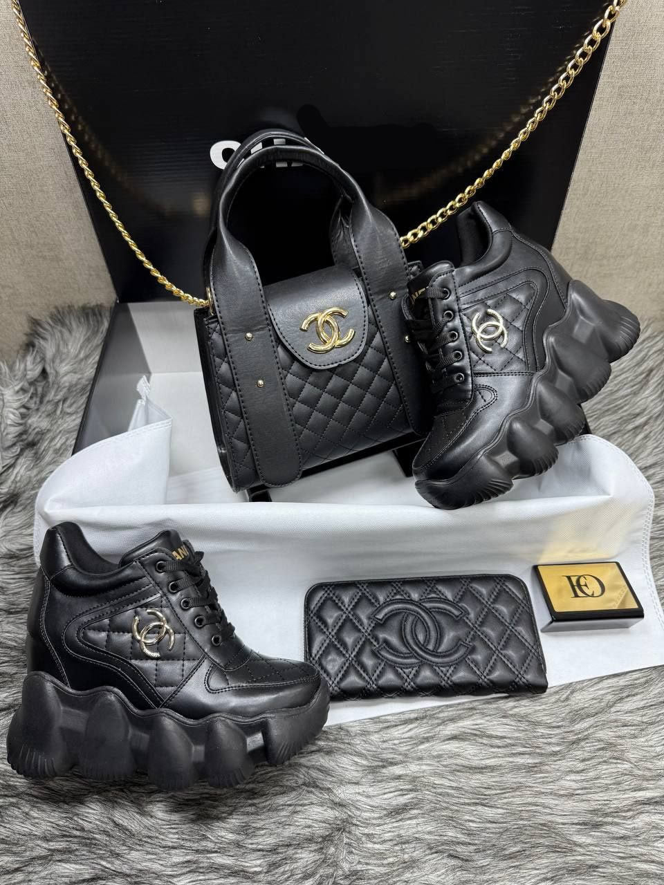 chanal big sole shoe set