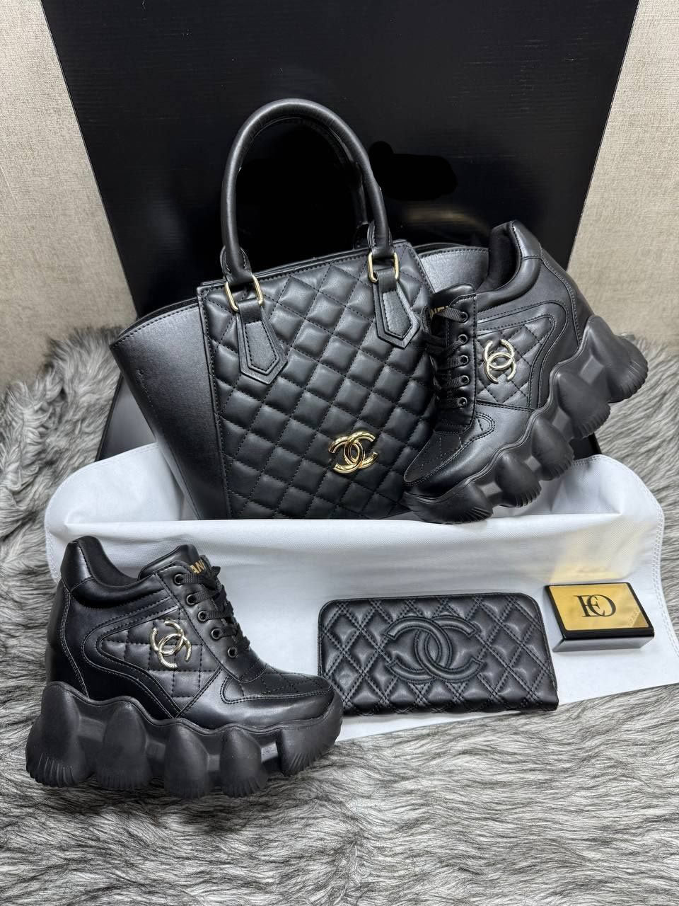 chanal big sole shoe set