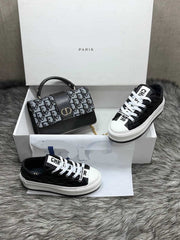 CD women's sneakers and bag set