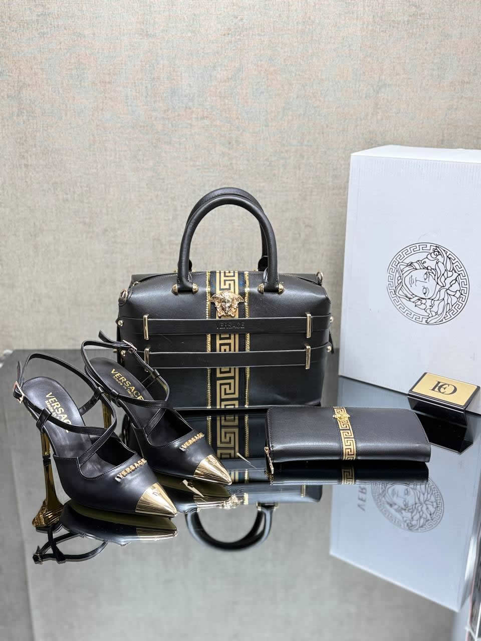 varsaca pointed heels shoes bag sets