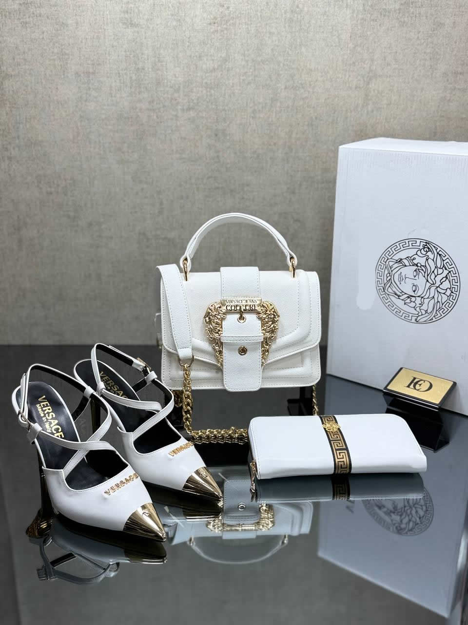 varsaca pointed heels shoes bag sets