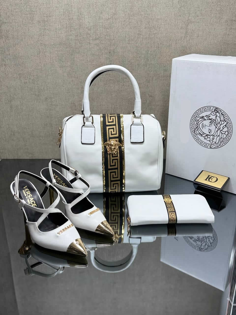 varsaca pointed heels shoes bag sets