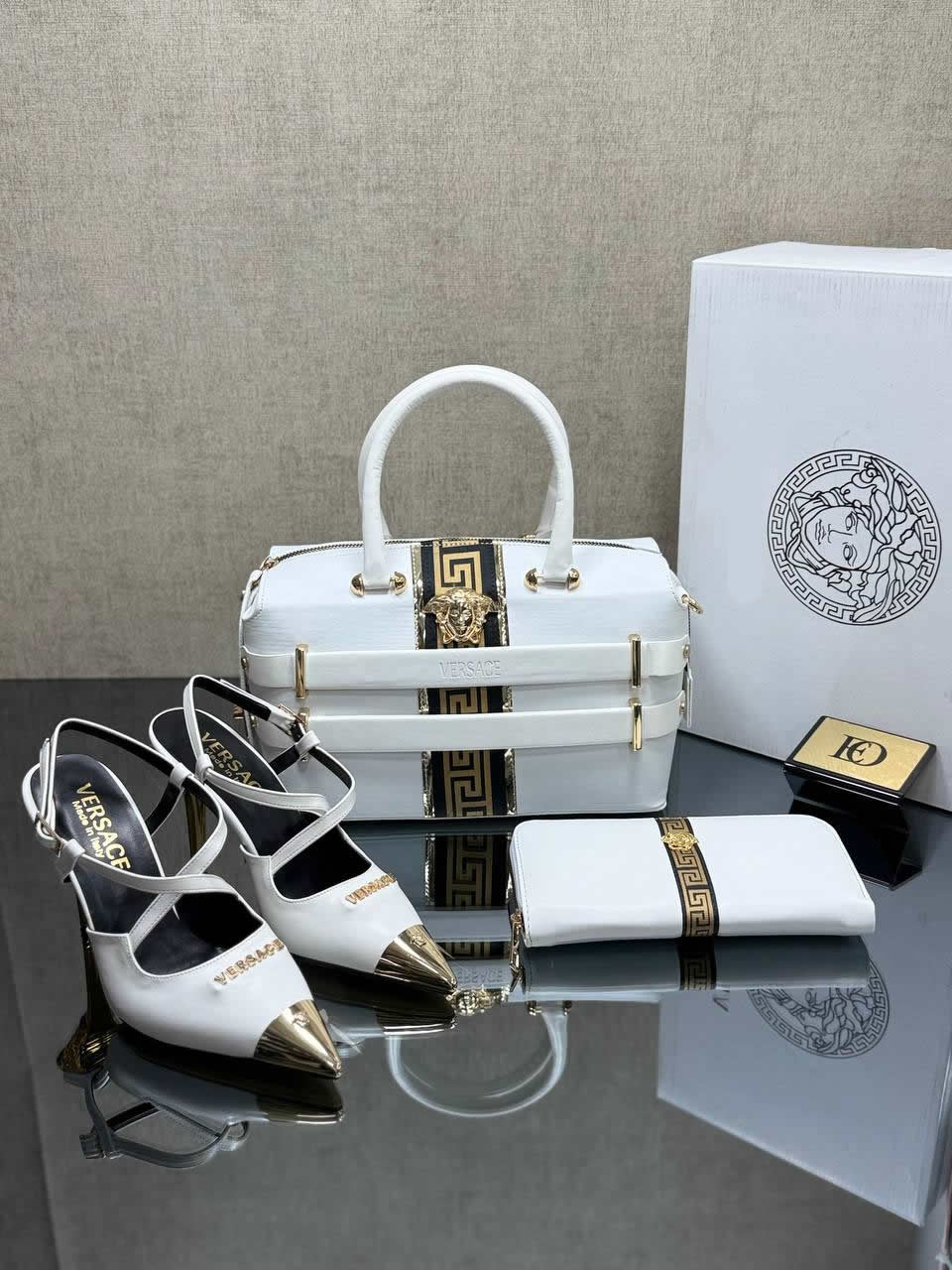 varsaca pointed heels shoes bag sets