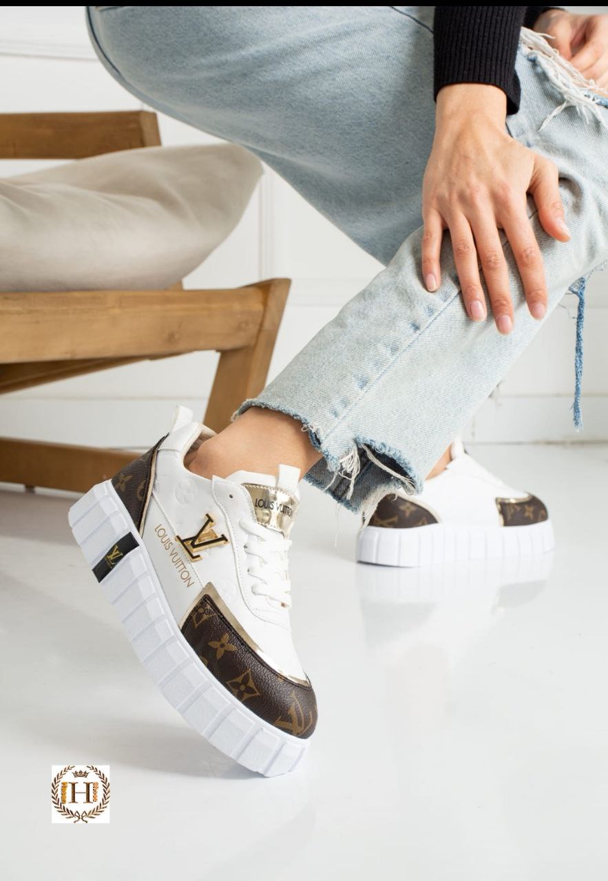 LV high soled shoes