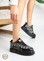 CD high sole shoes