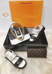 LV sandal and bag set