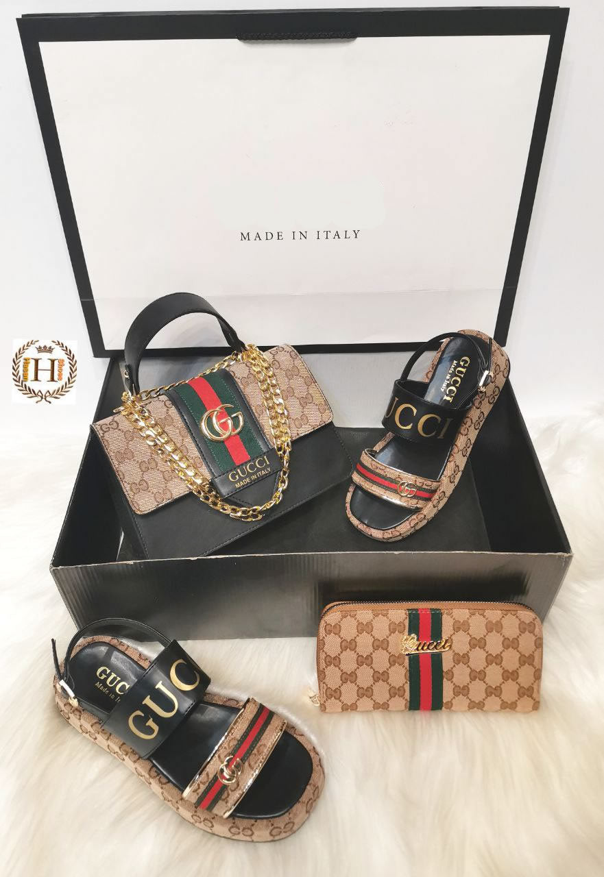 GG sandal and bag set