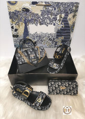 CD sandal and bag set
