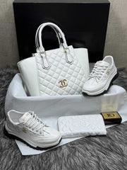 chanal sneaker bag set