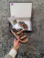 New slippers with GG pattern