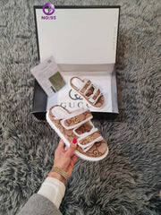 New slippers with GG pattern