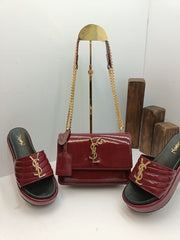 YSL high-bottom slipper bag set
