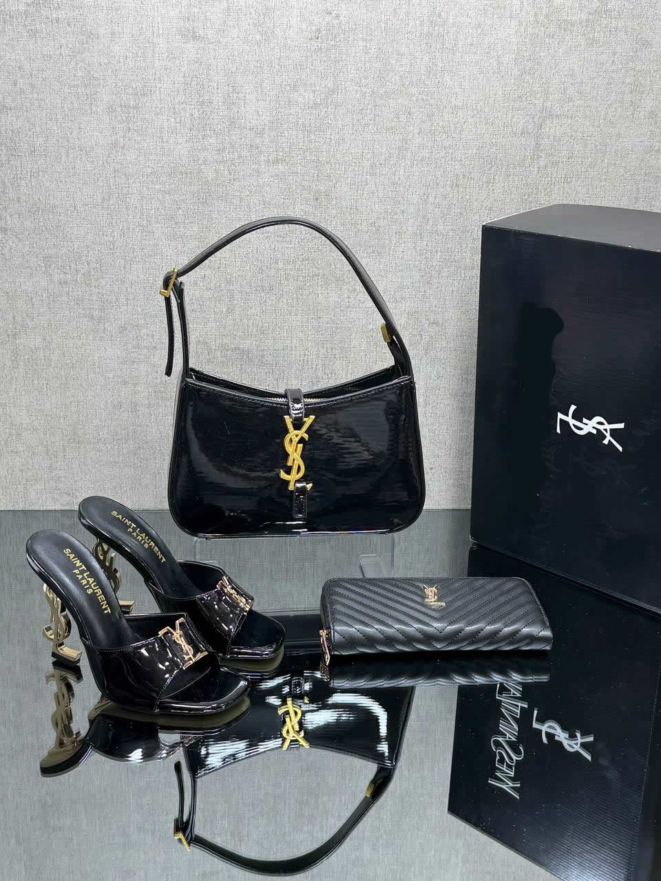 high heels shoes bag set