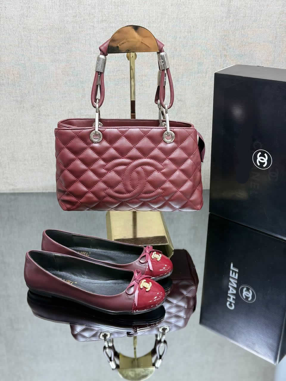 channal sandal bag set