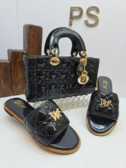 New season Christian D slippers bag set