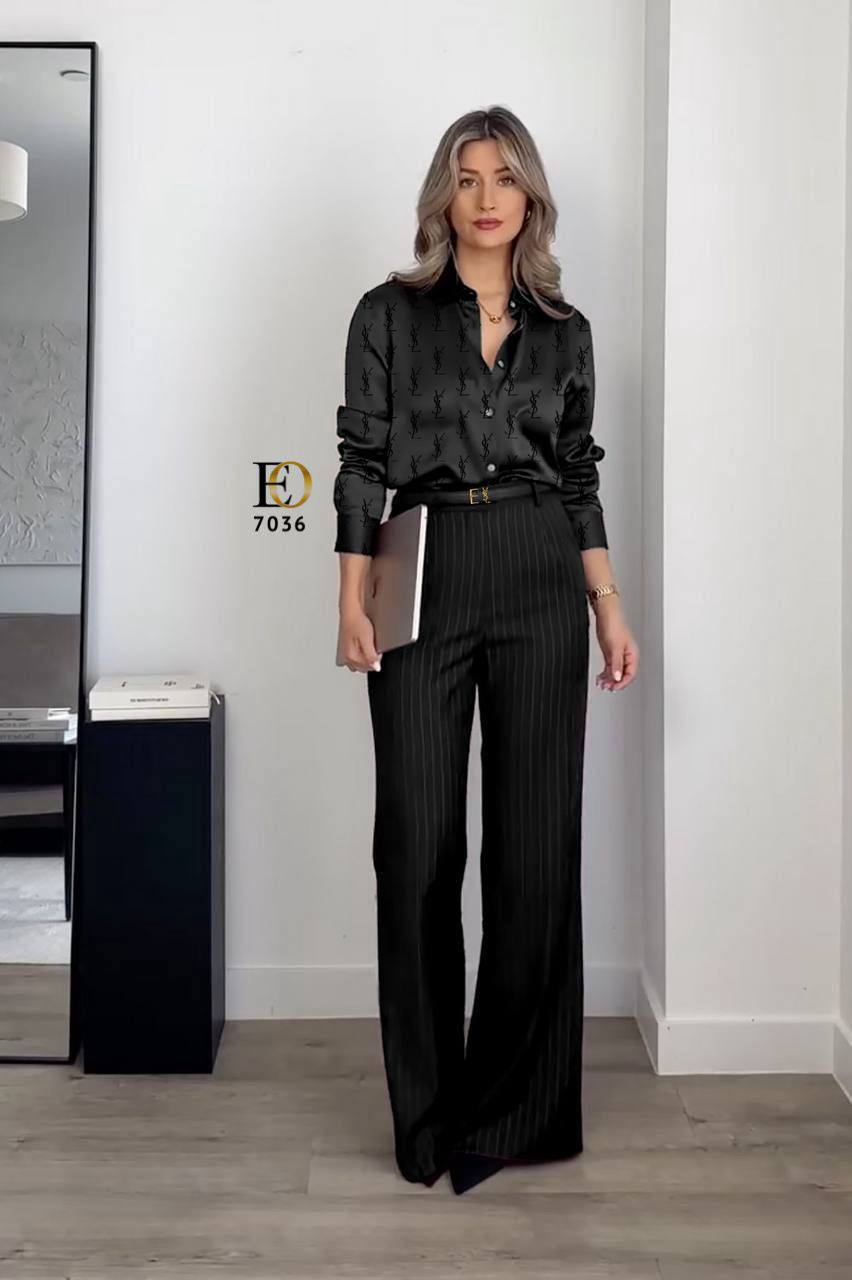 YSL shirt with trousers set