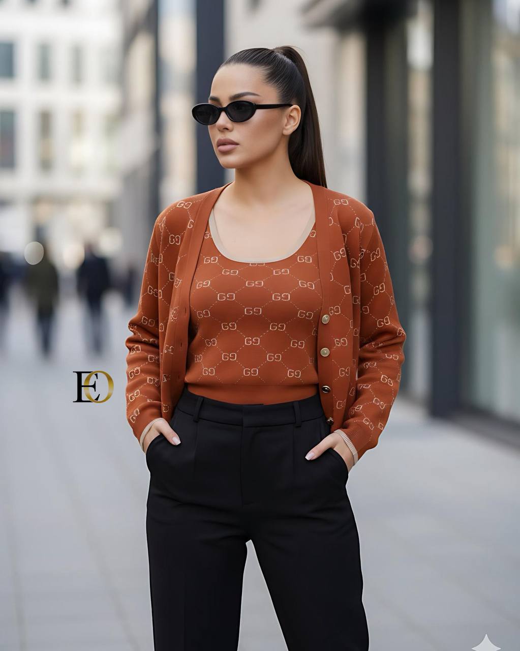 GG Tricot Fabric Set 2 Pieces Set