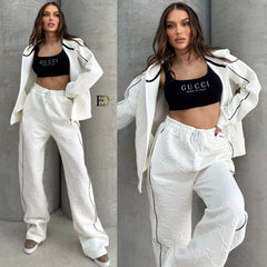 GG Fabric Imported Compact Brushed Fabric 3-Piece Sports Set