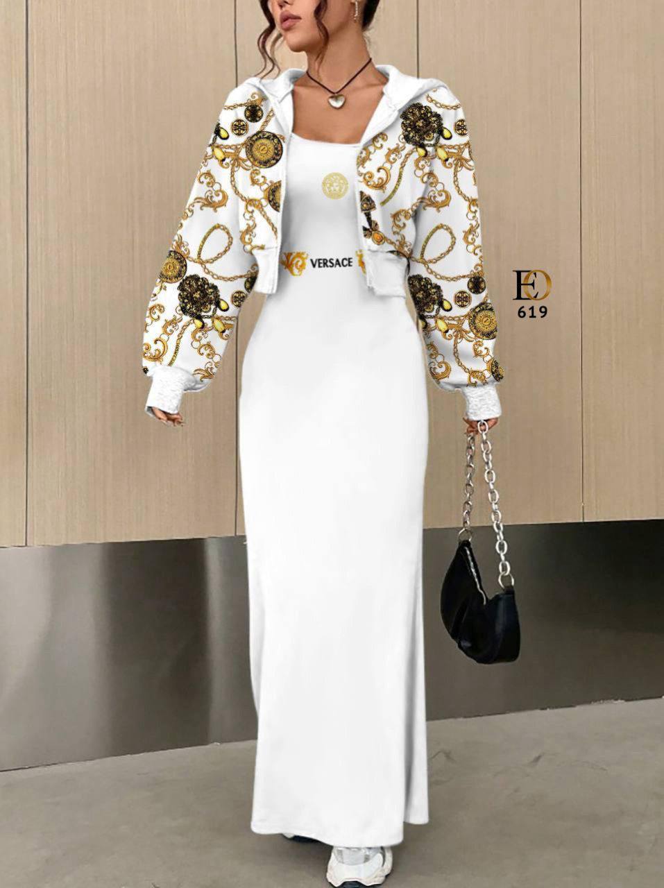 varsaca Fabric Compact Ottoban 2 Pieces Set