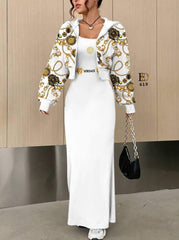 varsaca Fabric Compact Ottoban 2 Pieces Set