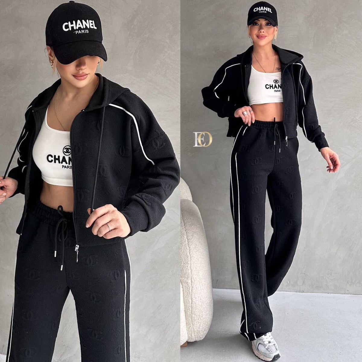 Quilted Jacquard Sports Set