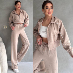 Quilted Jacquard Sports Set