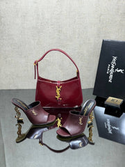 YSL new high heels slippers bag sets